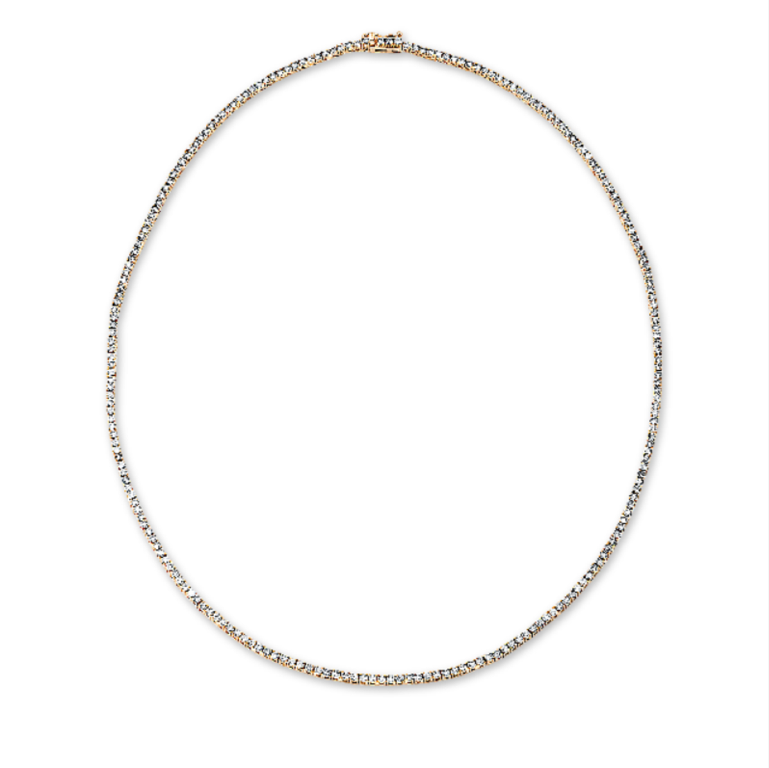 3.52 ct Diamond necklace on rose gold