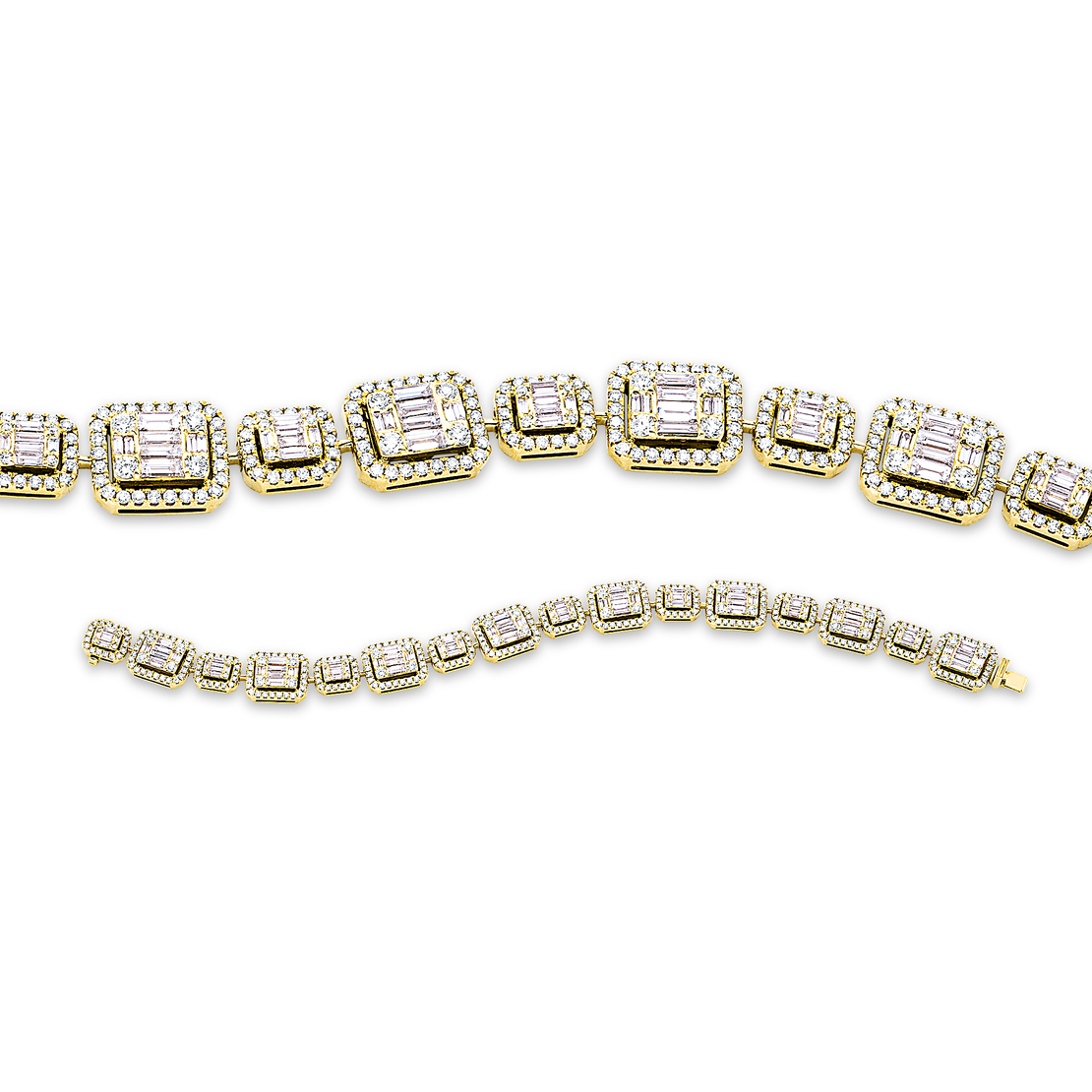 6.03 к Гривна с диаманти в жълто злато