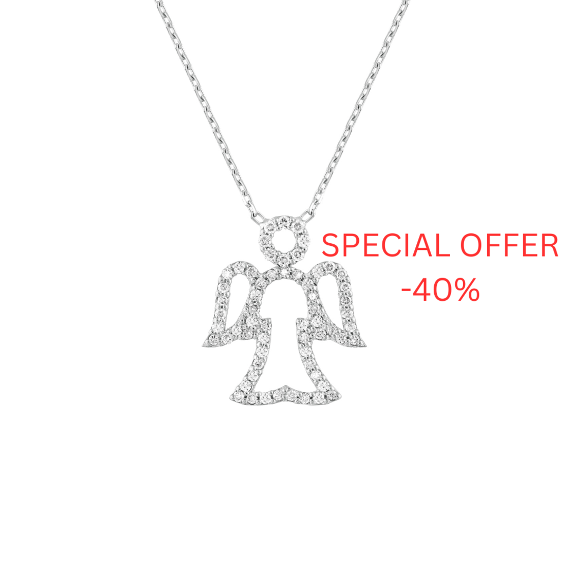 0.30 ct Angel diamond necklace