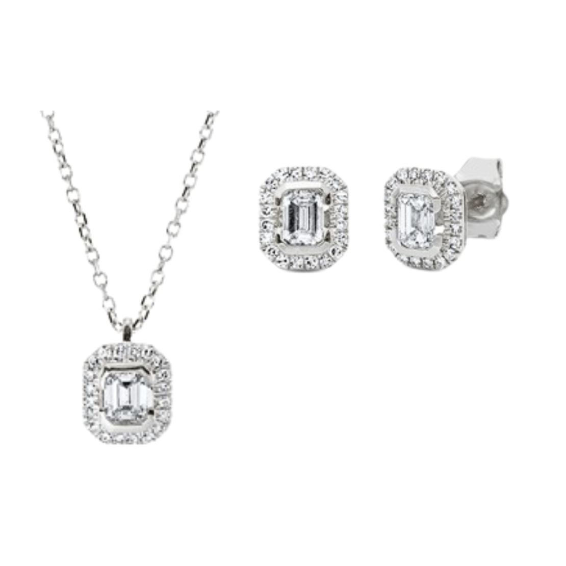 0.77 ct Set with baguettes