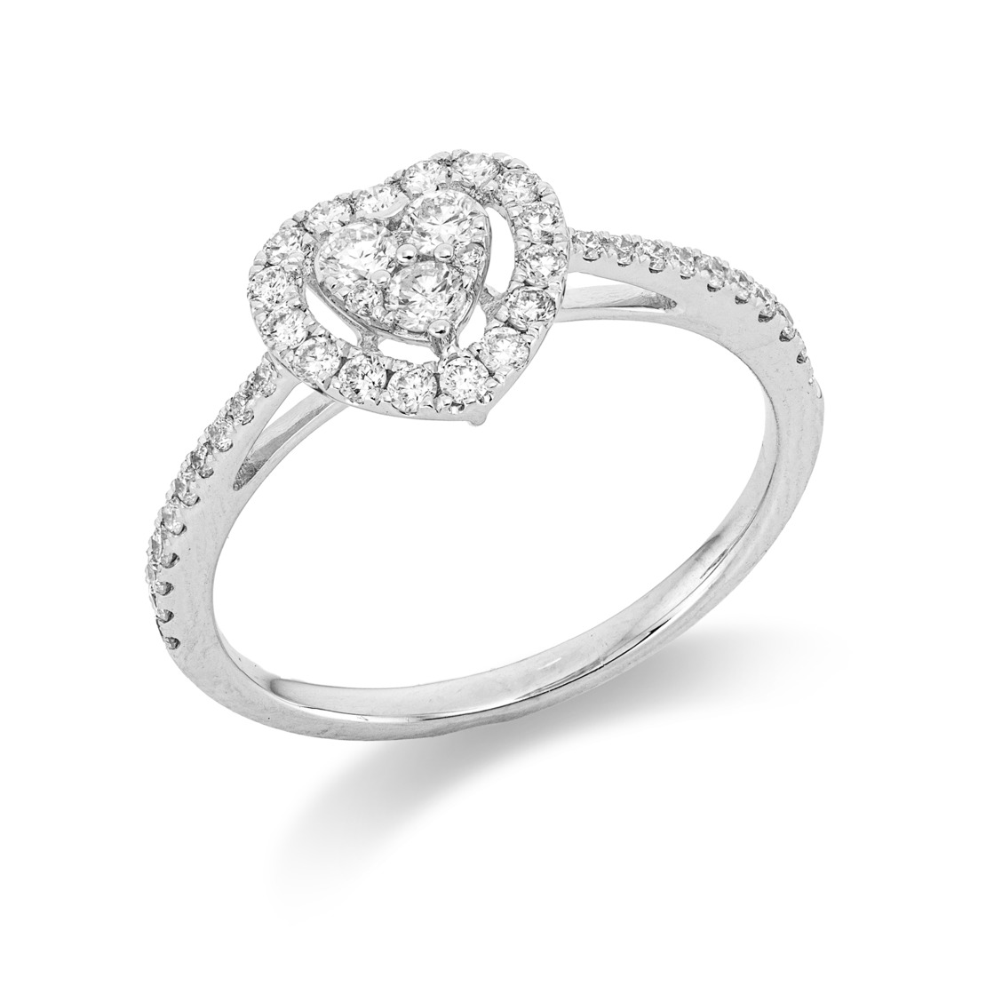 0.47 ct Heart diamond ring