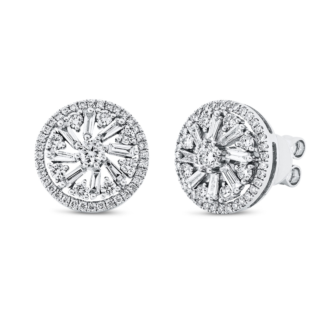 0.93 ct Обеци с диаманти