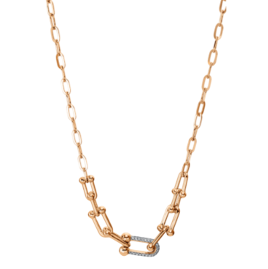 0.22 ct Diamond necklace rose gold
