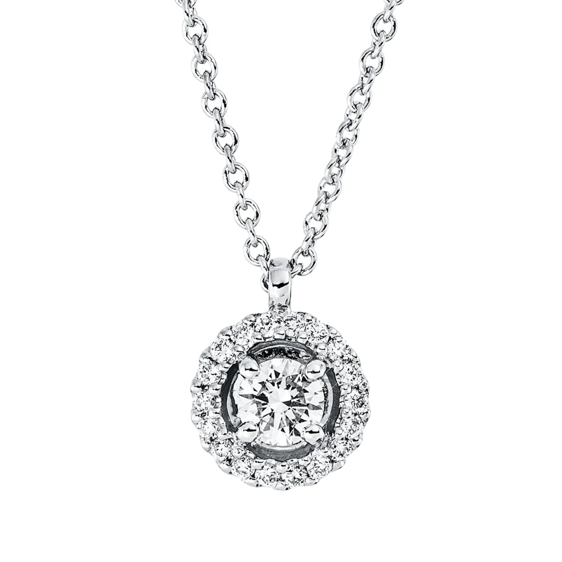 0.57 ct Round diamond pendant