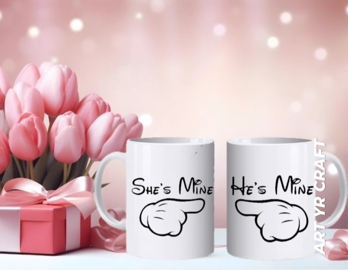 Комплект чаши „She's Mine / He's Mine“ – забавно и романтично