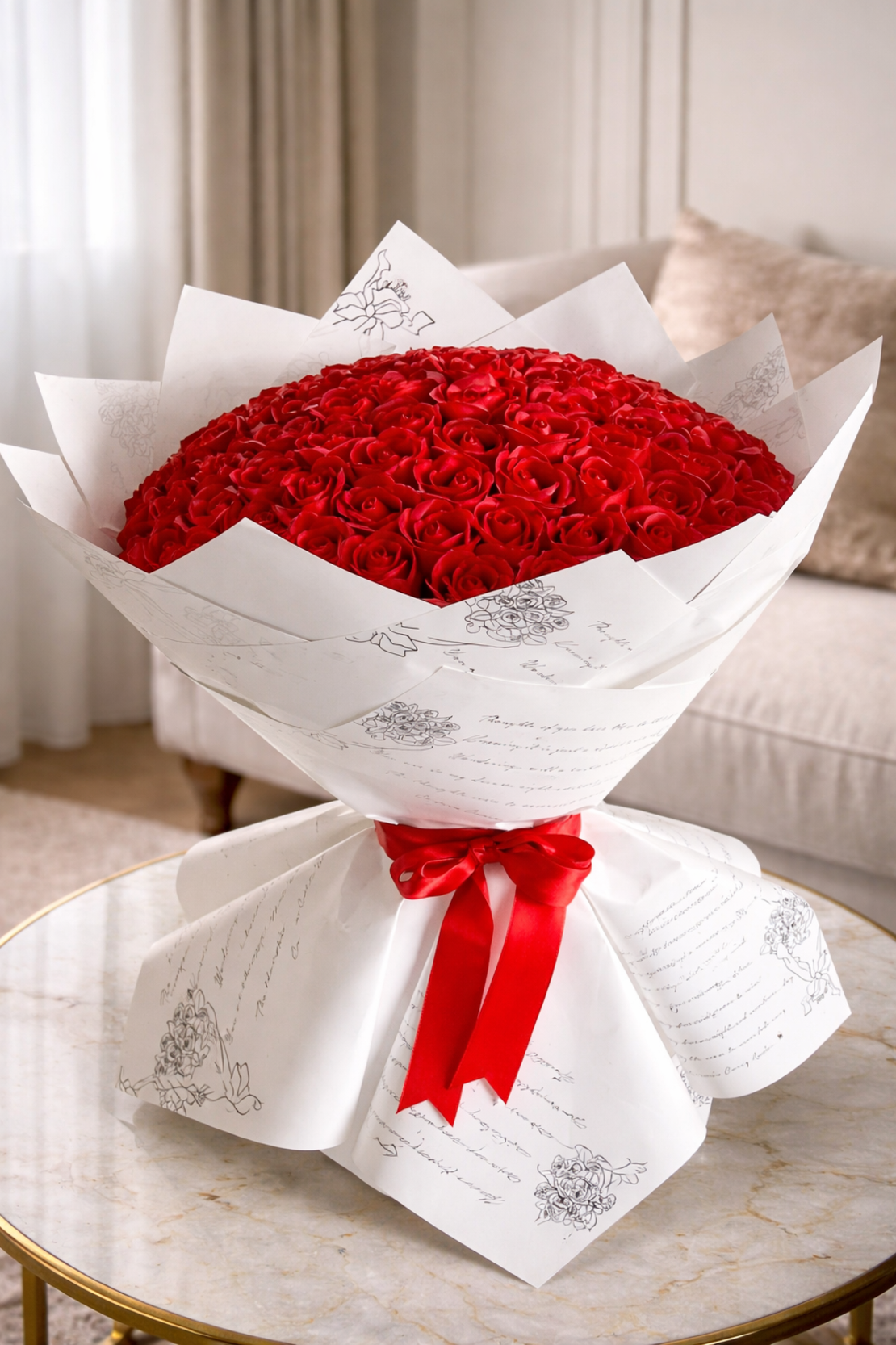 🌹 Луксозен букет от 101 рози 🌹