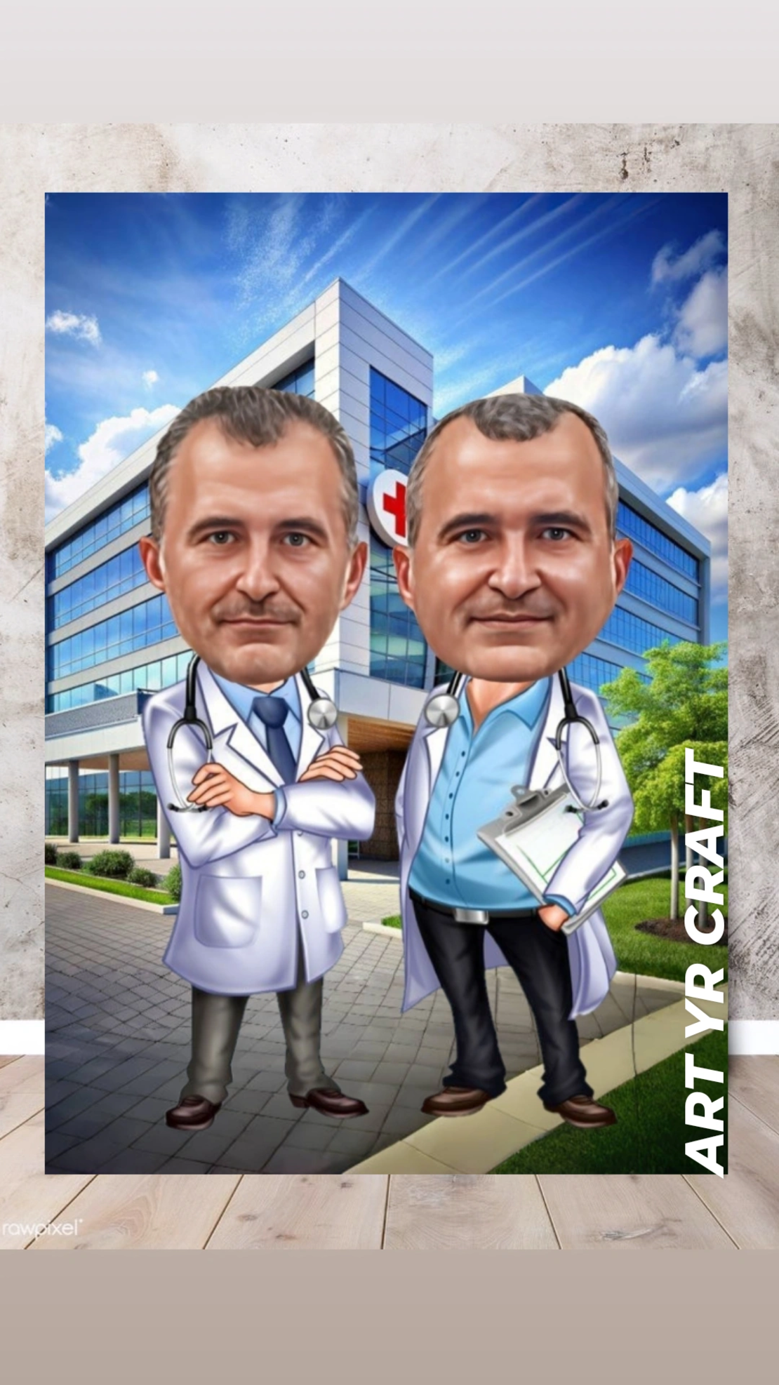 ? Персонализирана карикатура „Доктор“ – оригинален подарък за лекар или медицински специалист 👨‍⚕