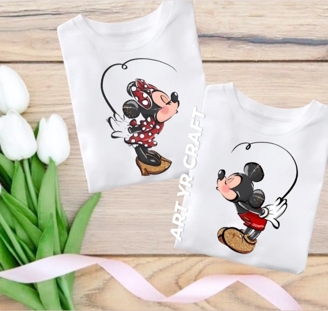 Комплект тениски „Mickey & Minnie Love“