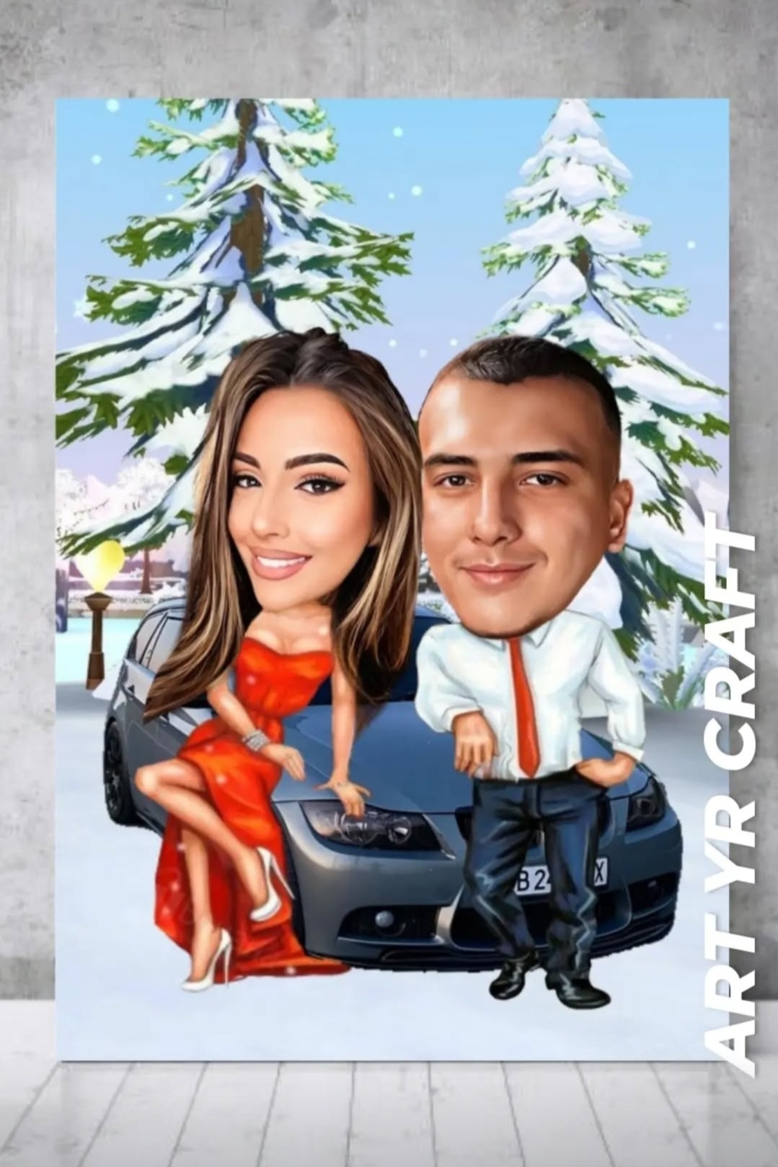 💑 Персонализирана карикатура за двойка – Уникален подарък за любов и усмивки! 🎨