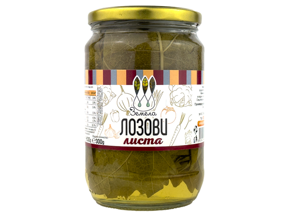 Лозови листа 630 гр
