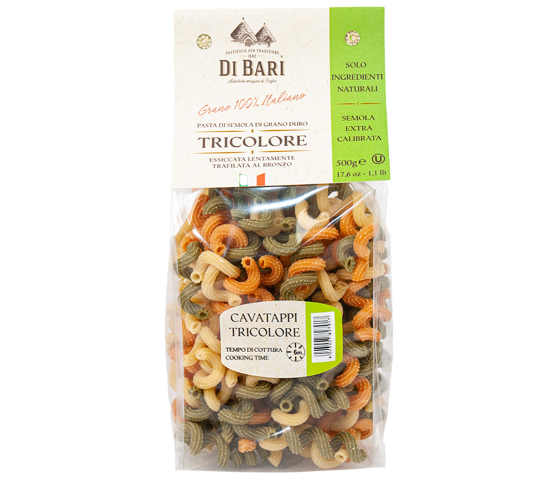 Каватапи Трикольор 500 гр - Cavatappi Tricolore