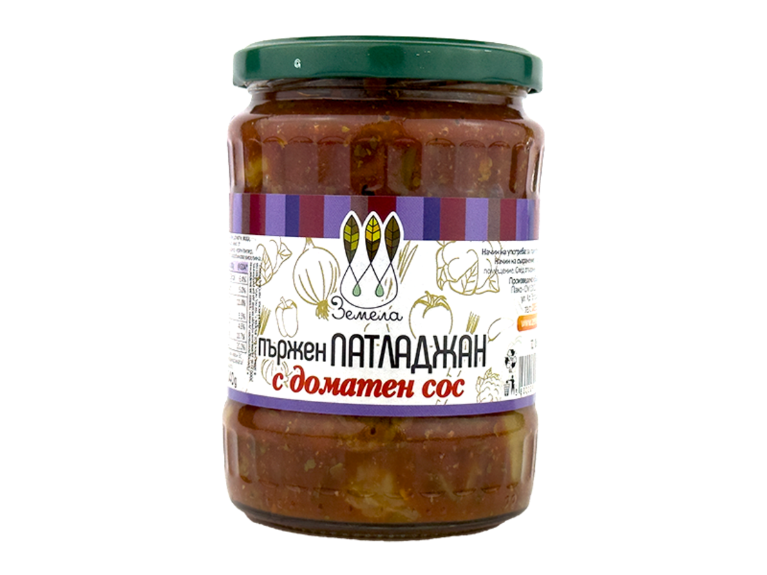 Пържен патладжан с доматен сос 540 гр