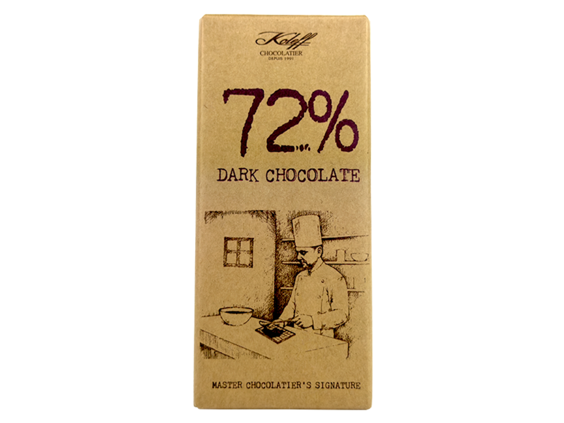 Натурален шоколад 72% 90 гр