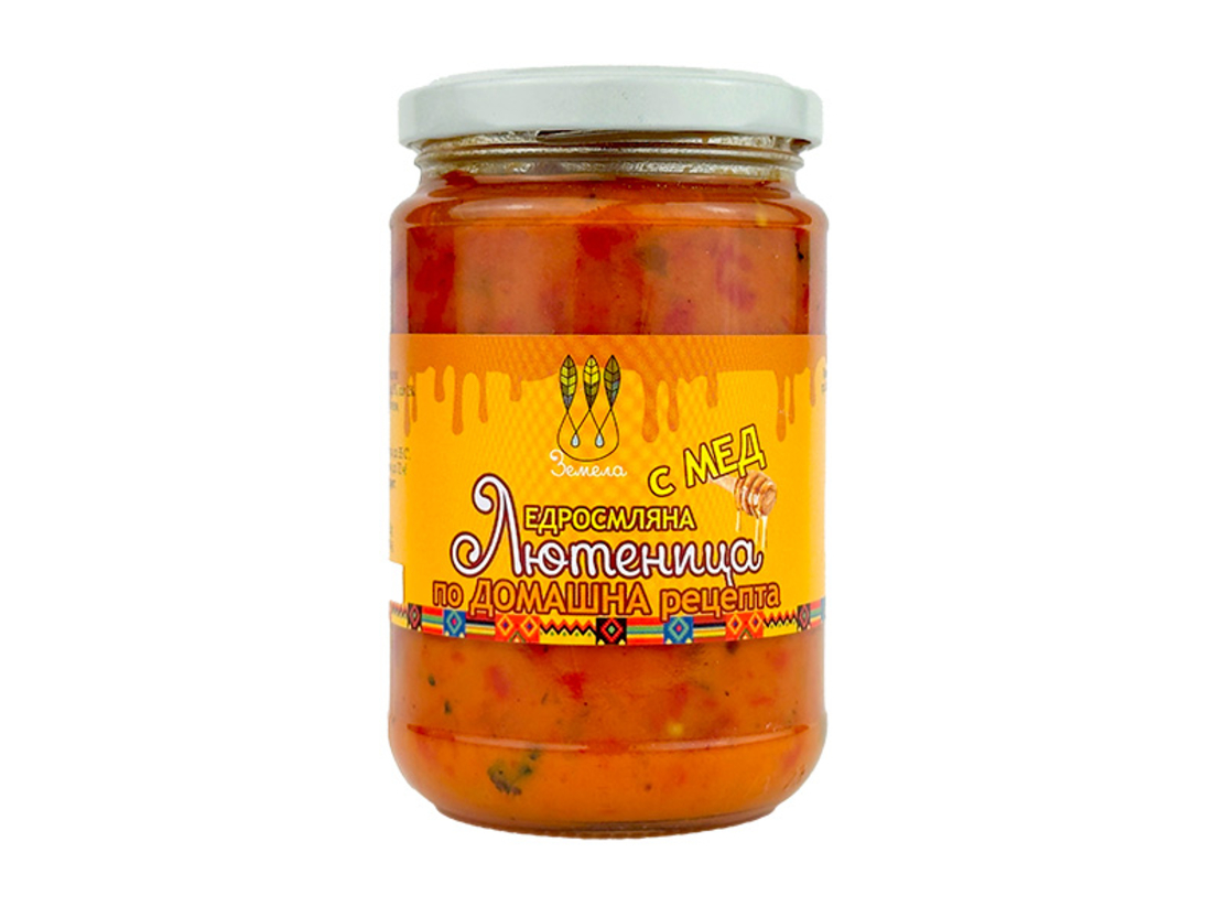 Лютеница едросмляна с мед 300 гр