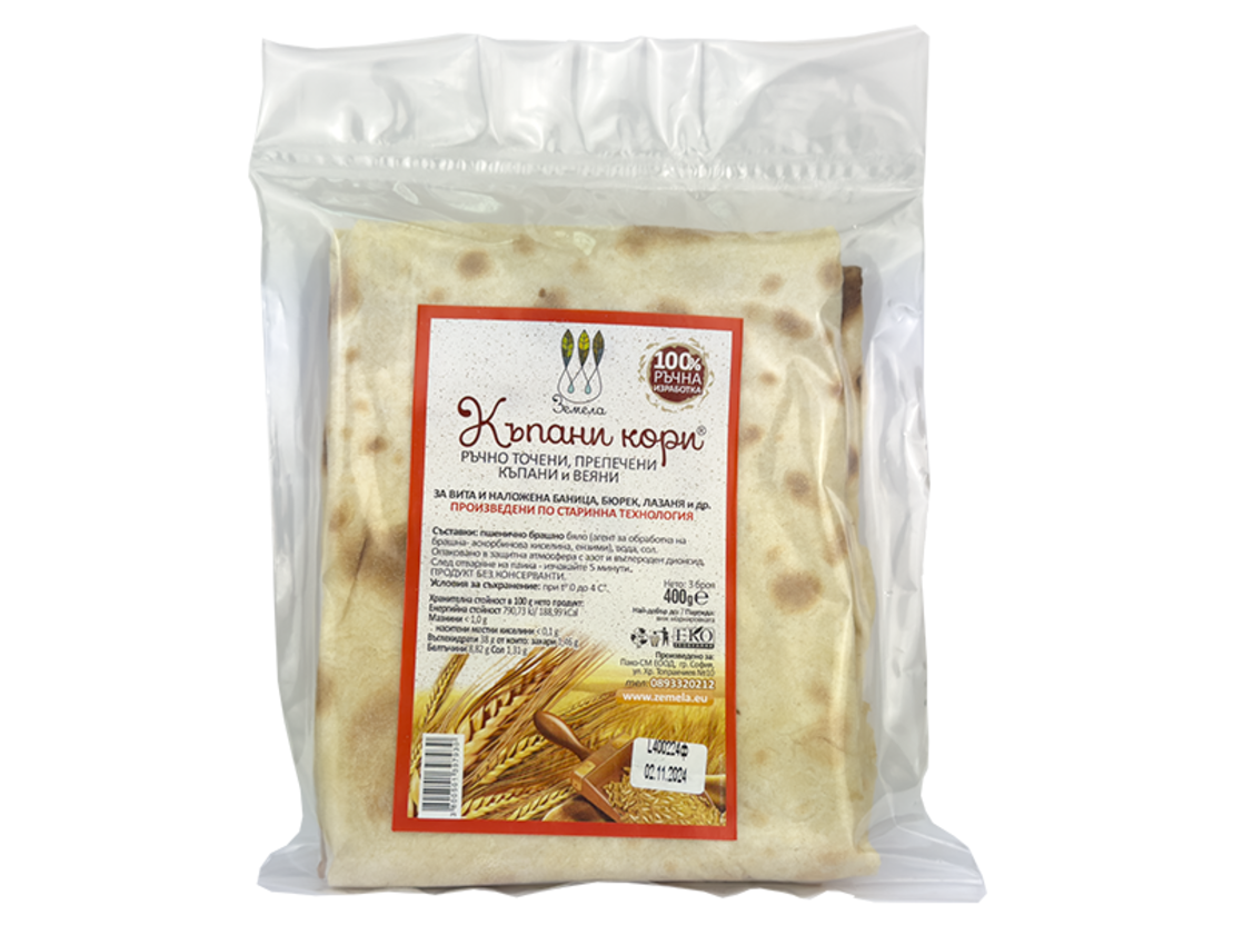 Ръчно точени къпани кори 400 гр