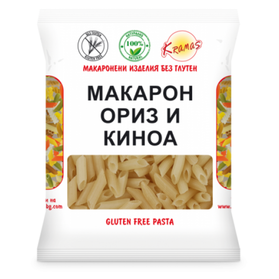 Макарони с ориз и киноа 250 гр