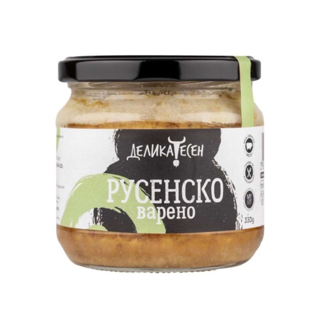Русенско варено в буркан 330 гр