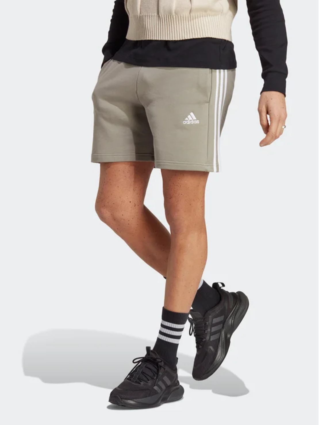 ADIDAS  Essentials French Terry 3-Stripes Shorts