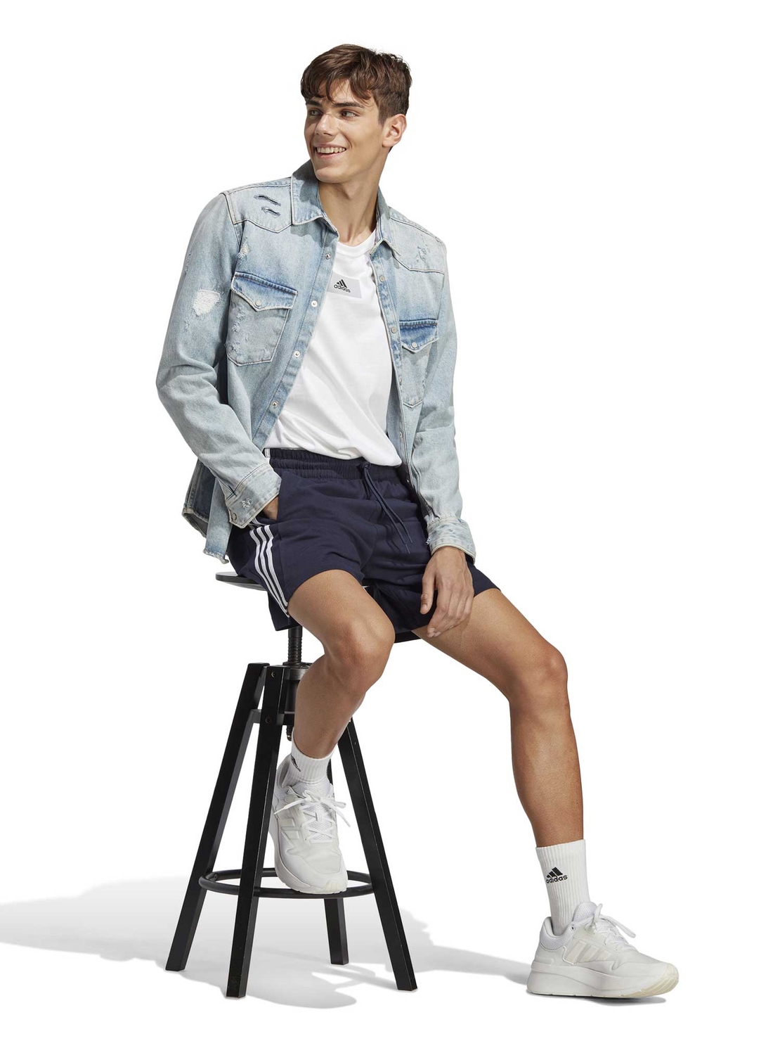 ADIDAS ESSENTIALS 3-STRIPES SHORTS