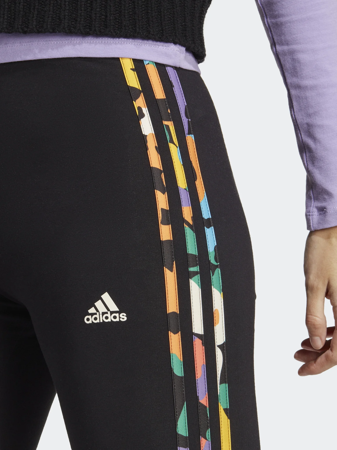 ADIDAS Essentials 3-Stripes High-Waisted Single Jersey Leggings