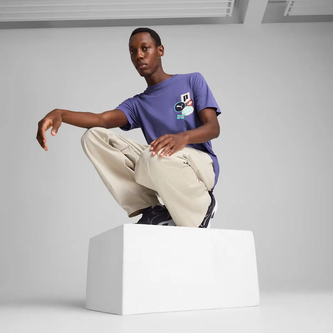 Puma Graphics Icon Tee blue crystal