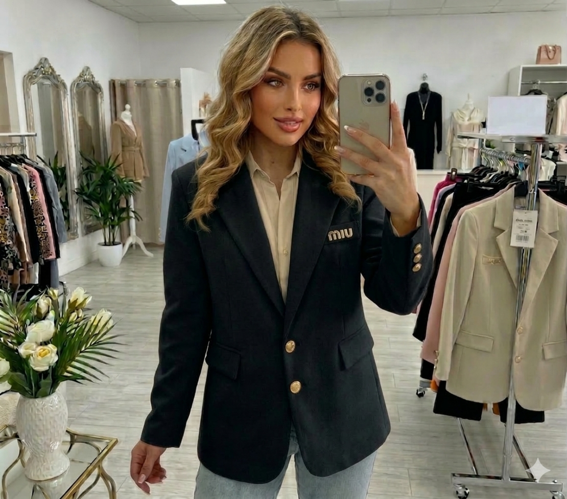 Дамски блейзър в черно