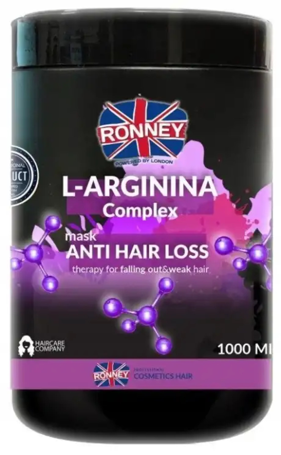RONNEY PROFESSIONAL Mask L-Arginine Complex Anti Hair Loss Therapy-Маска против косопад 1000 ml RCH 00038