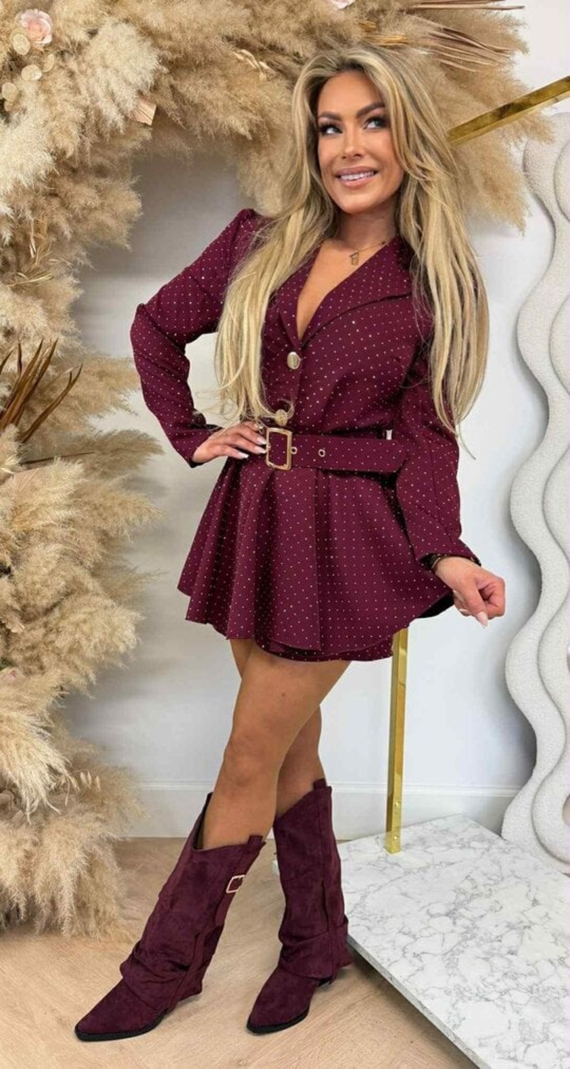 Елегантен гащеризон с камъни в Бордо