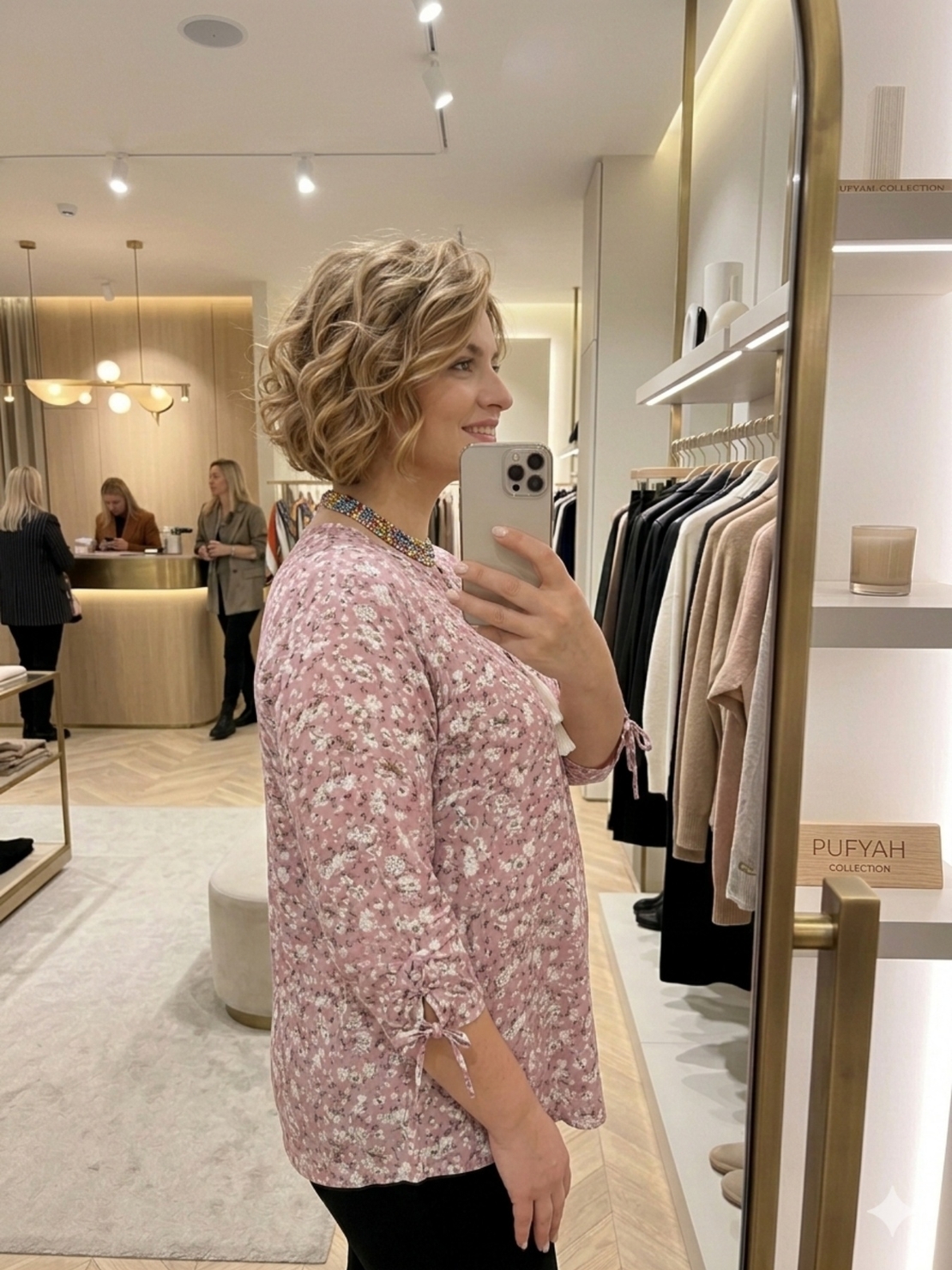 Дамска блуза с флорален принт