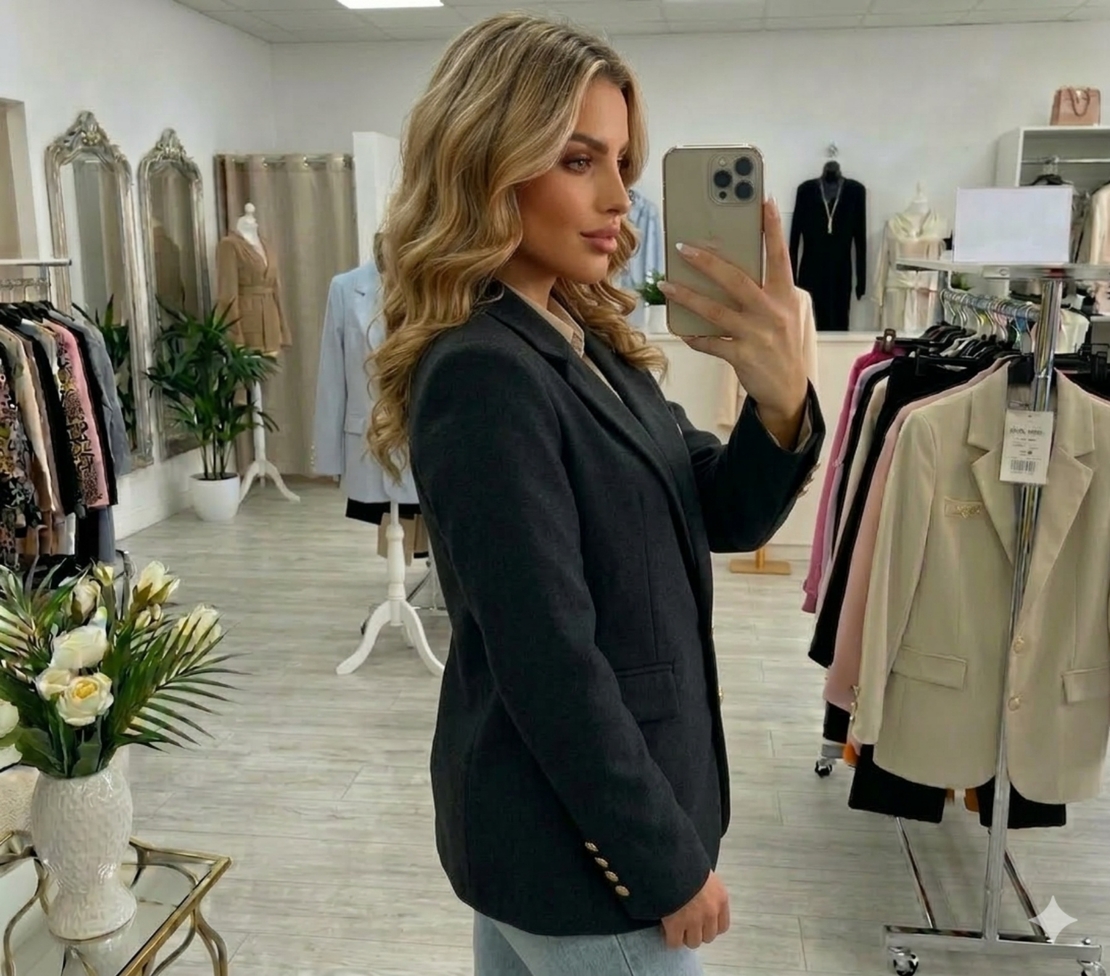 Дамски блейзър в черно