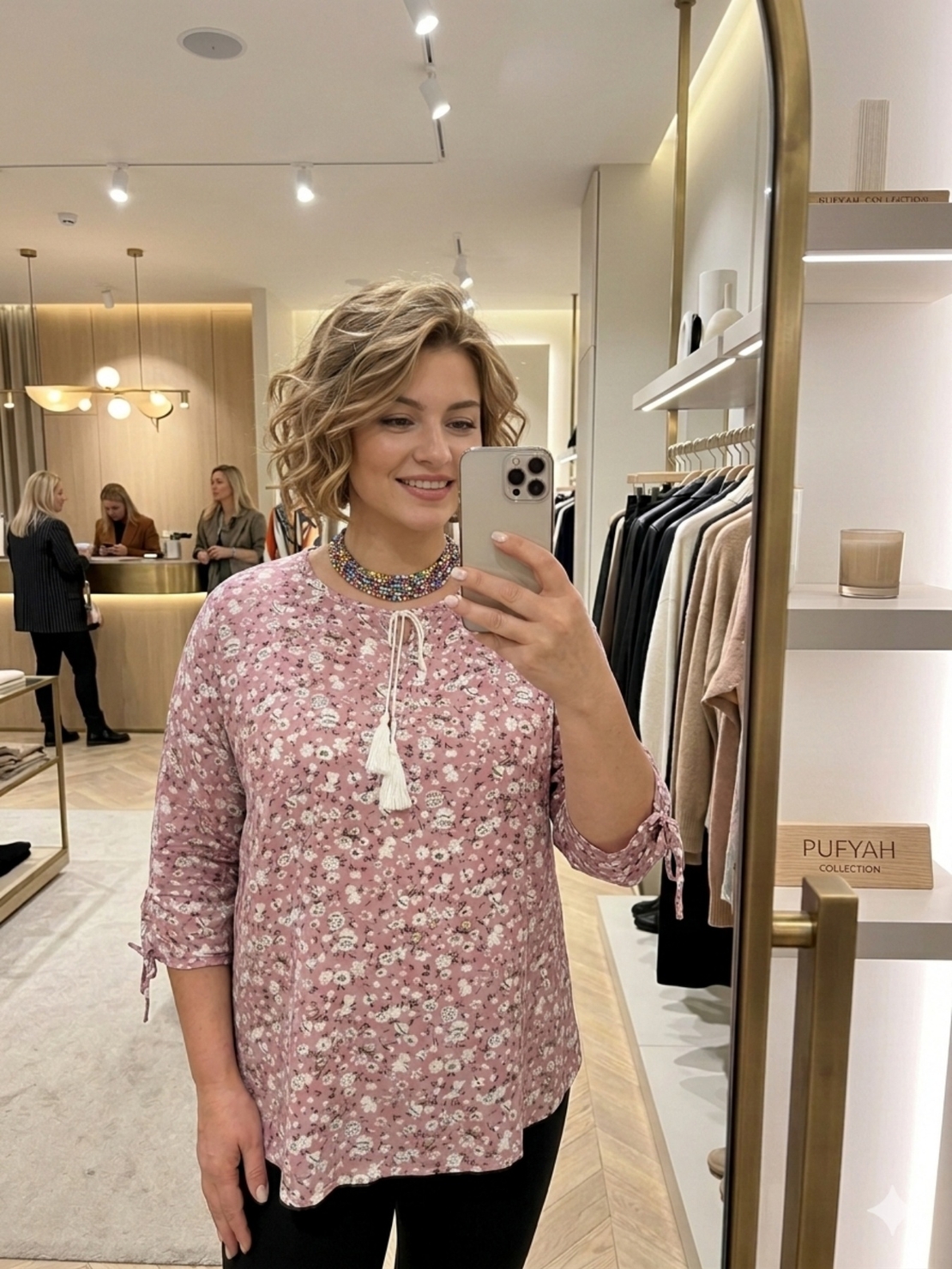 Дамска блуза с флорален принт