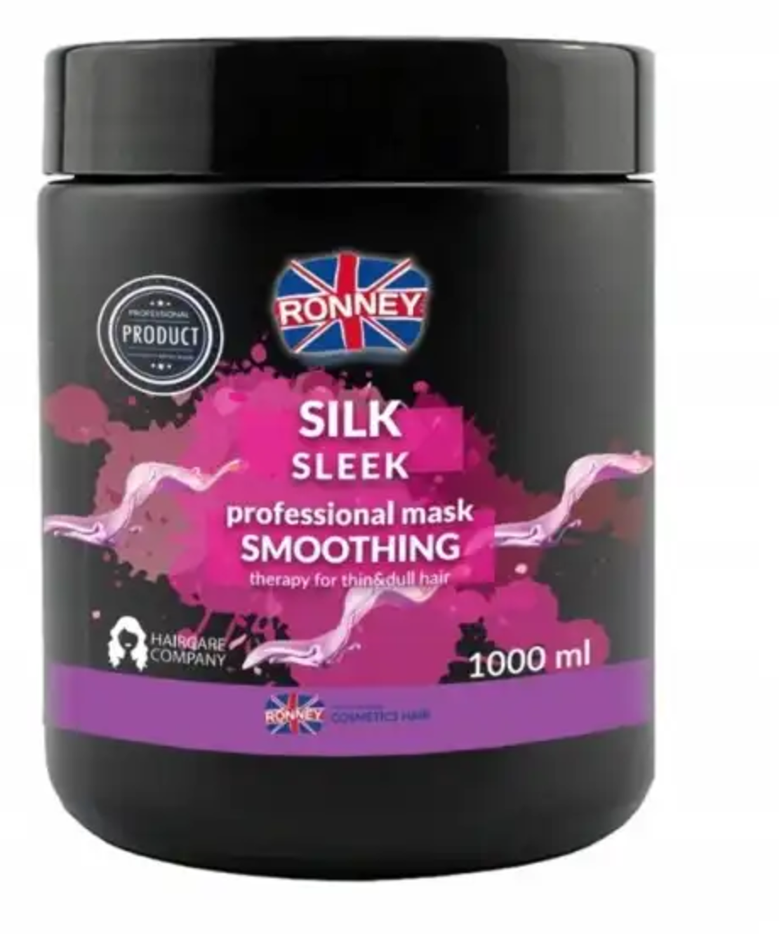 RONNEY PROFESSIONAL Mask Smoothing Silk Sleek - Изглаждаща маска за тънка коса 1000 ml RCH 00096