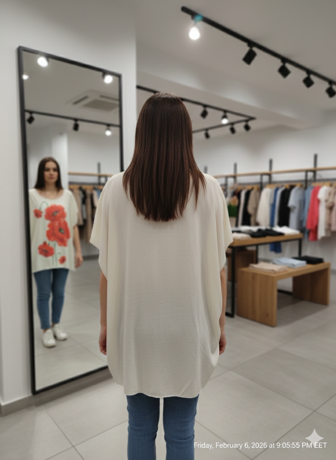 Дамска туника-блуза с макове