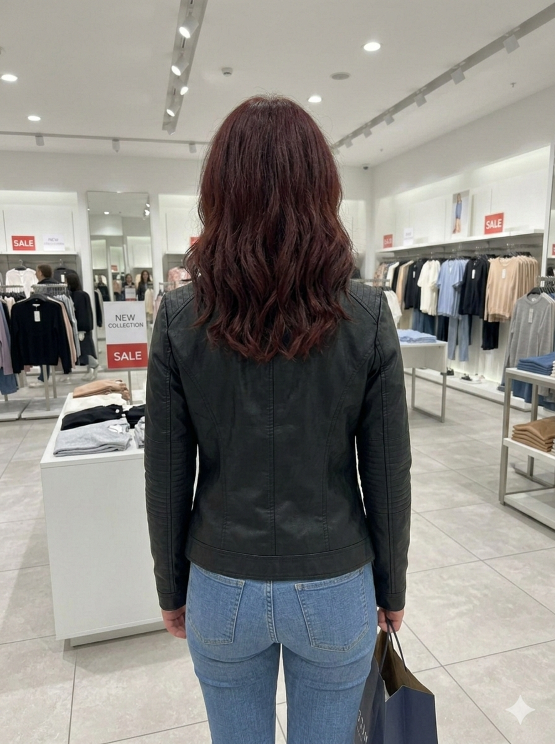 Дамско яке от еко кожа Black Elegance