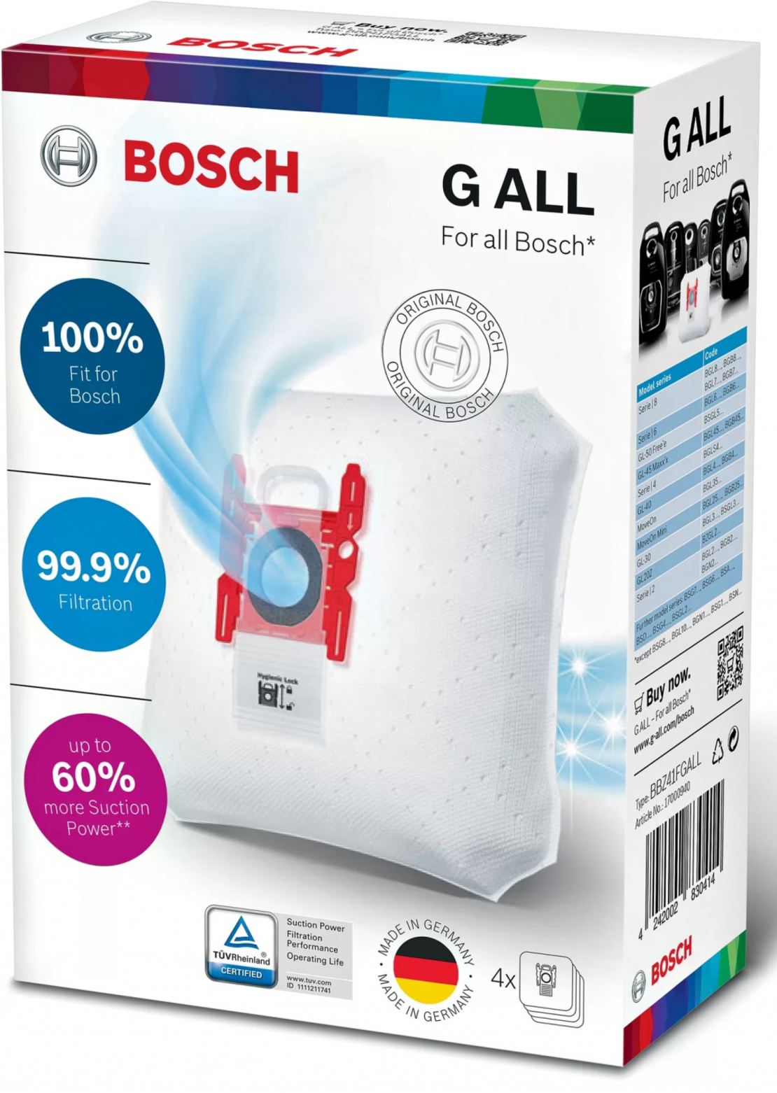 Торбичка за прахосмукачка Bosch BBZ41FGALL