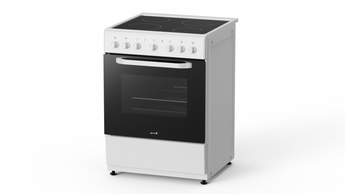 Готварска печка с керамичен плот ARIELLI C-6590CER-W