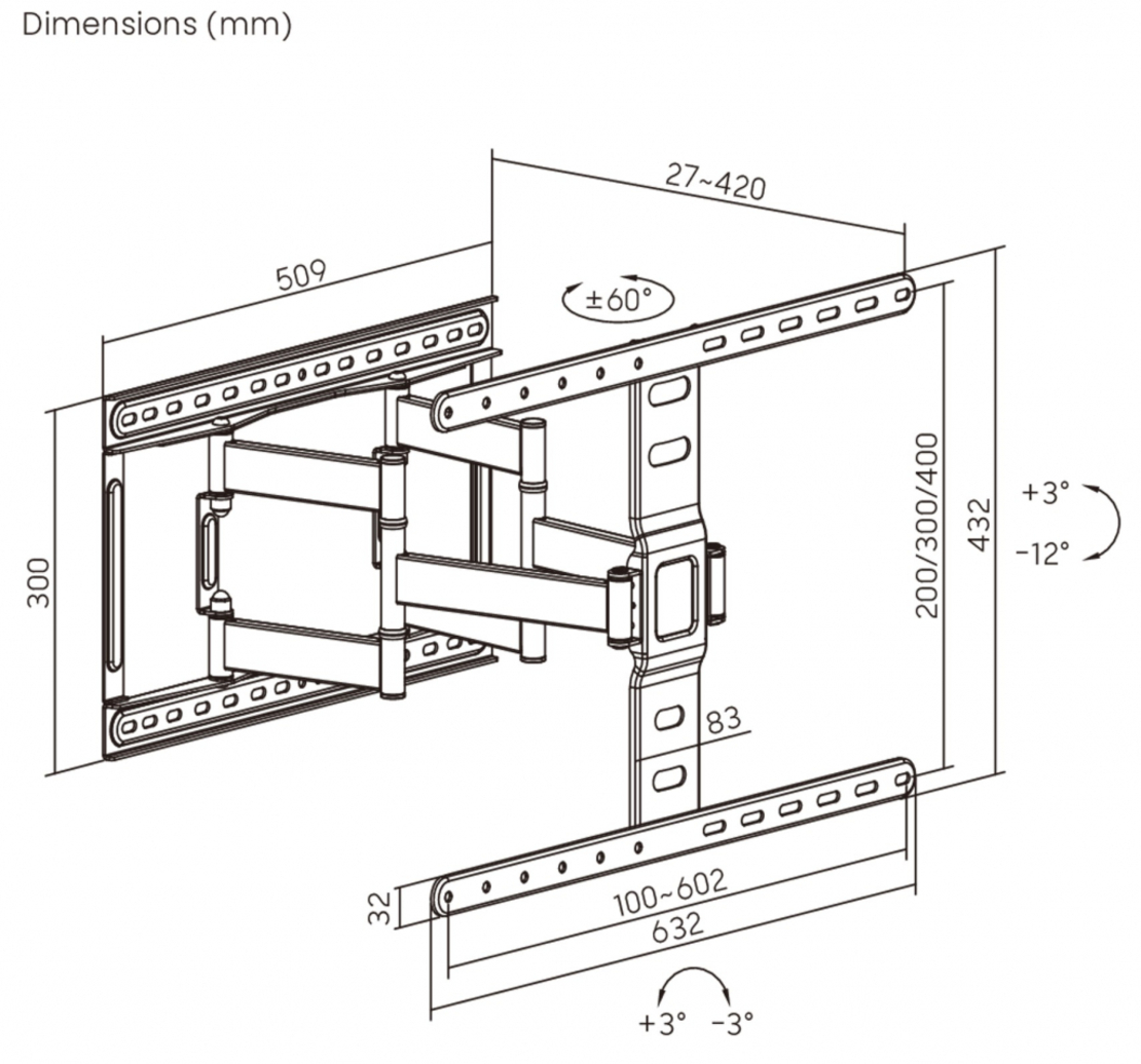 Стойка за телевизор Arielli ATB-83466 SLIM