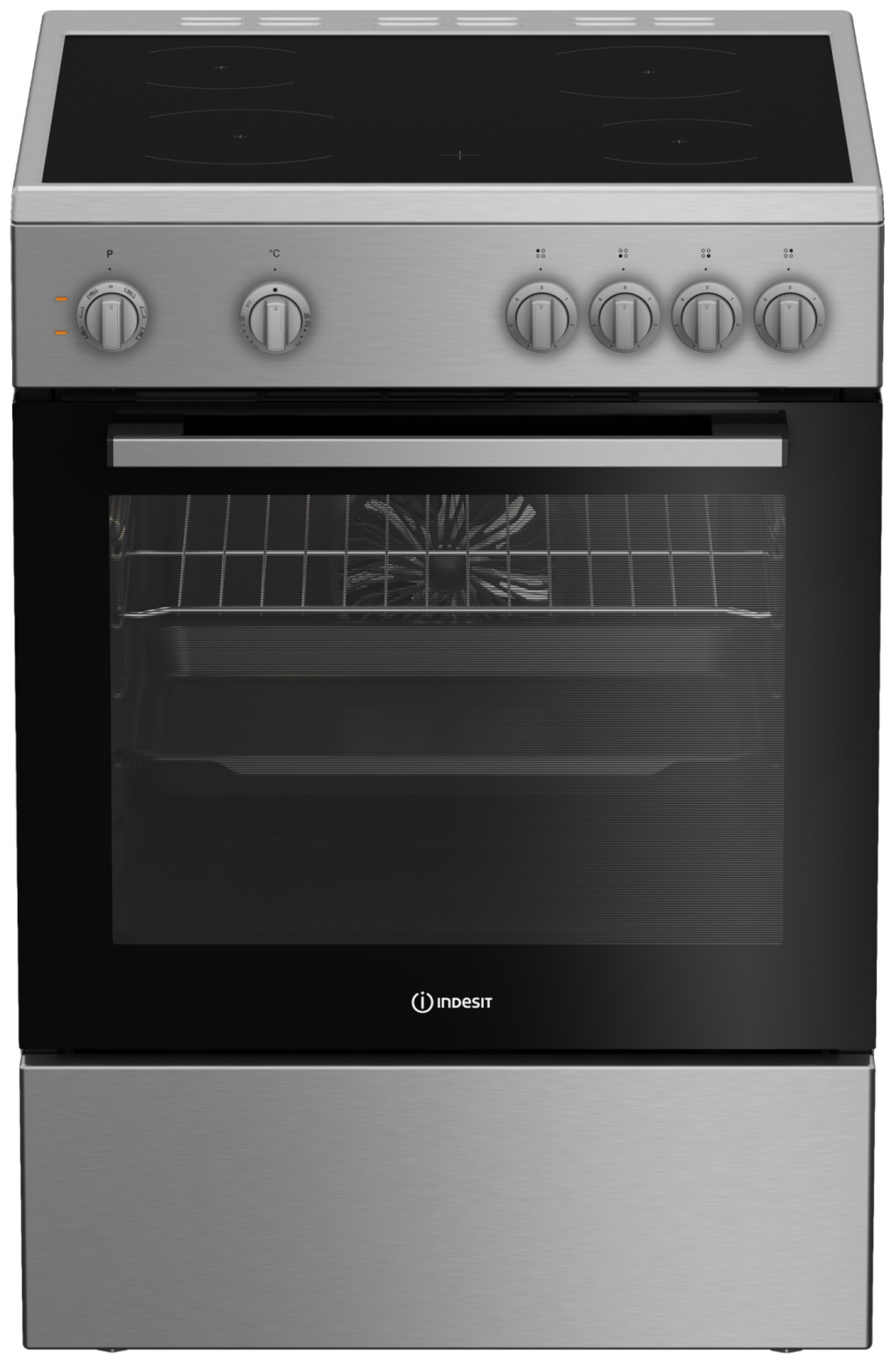 Готварска печка с керамичен плот Indesit I6V8KMX