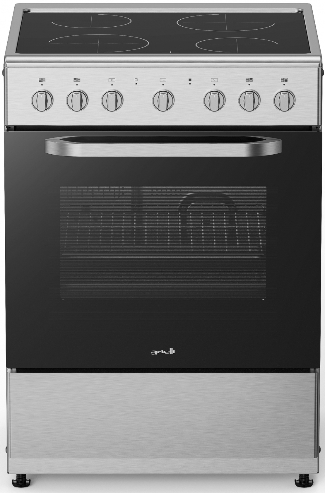 Готварска печка с керамичен плот ARIELLI C-6590CER-IX