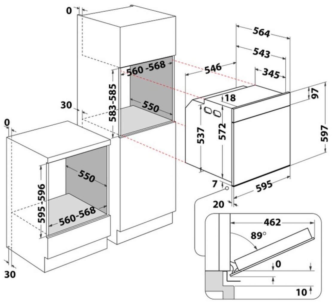 Фурна за вграждане Whirlpool WOI5S8PM1SBA