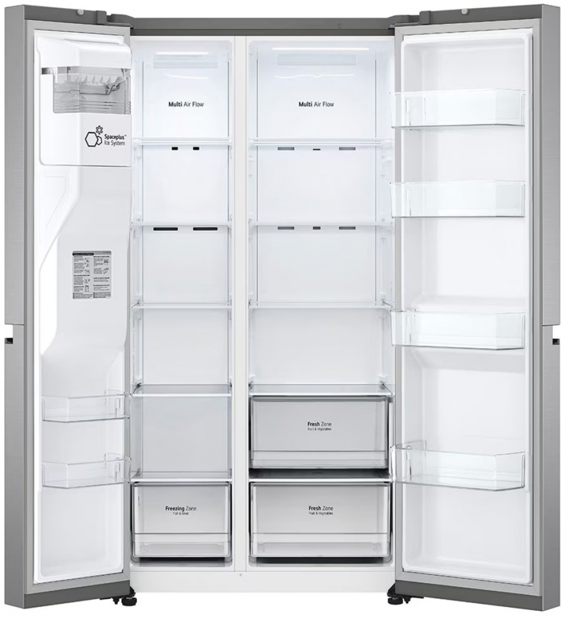 Хладилник с фризер LG GSLV50PZXE SbS