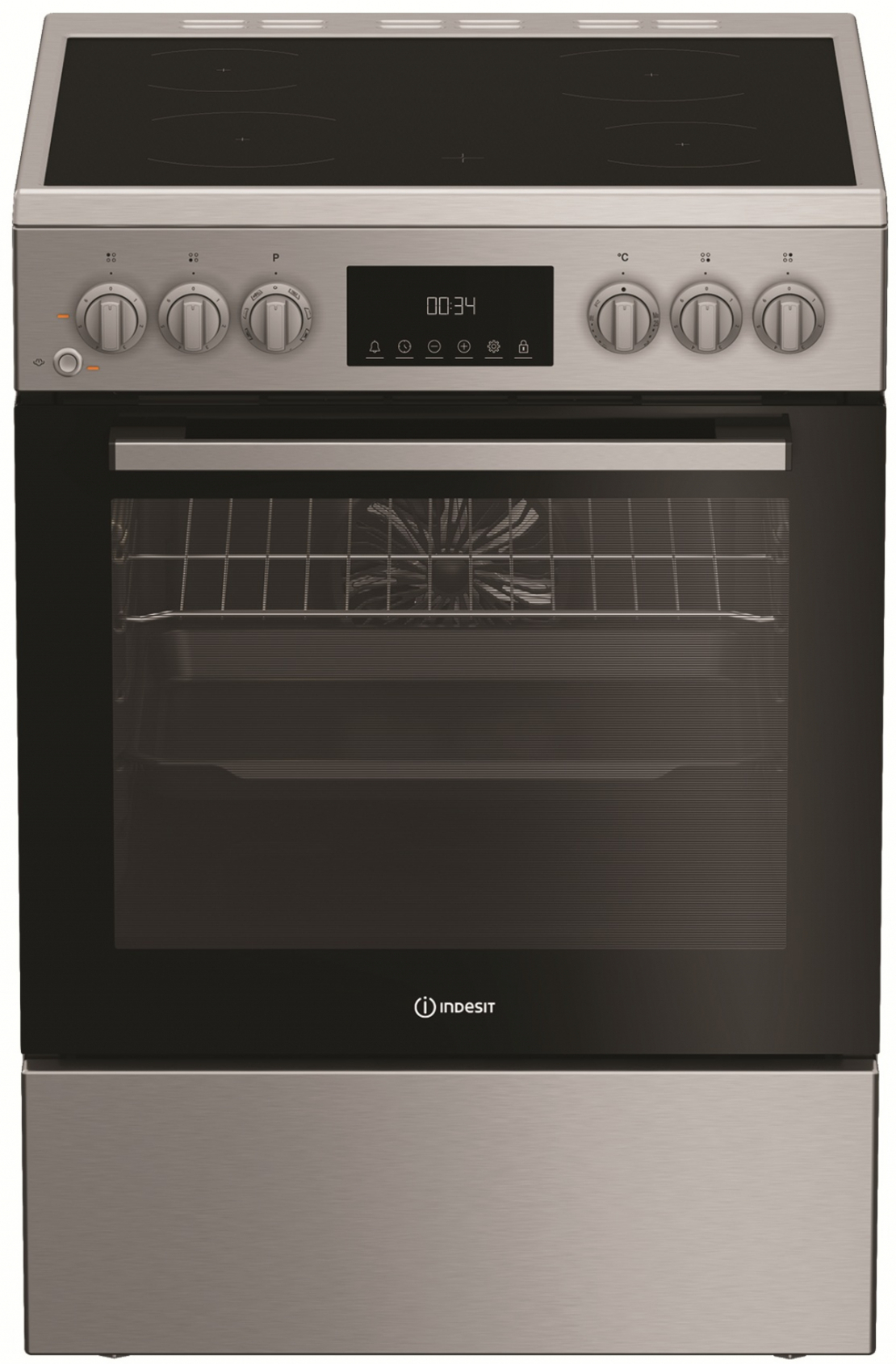 Готварска печка с керамичен плот Indesit I6V8LMX