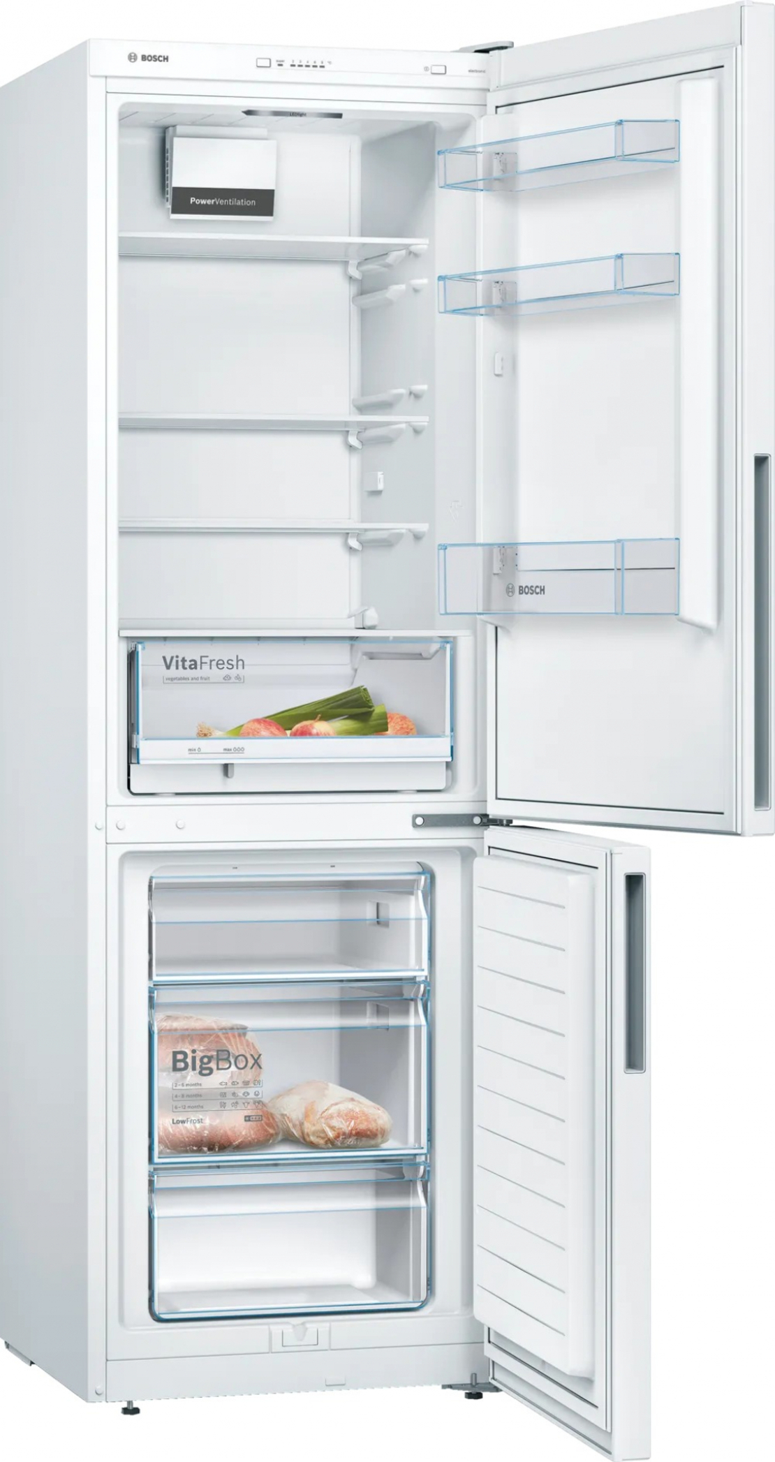 Хладилник с фризер Bosch KGV362WEAS