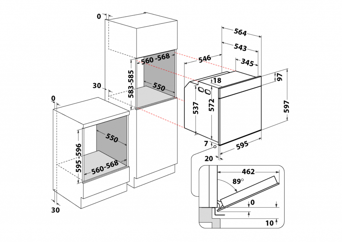 Фурна за вграждане Whirlpool WOI7A8PT1SXA