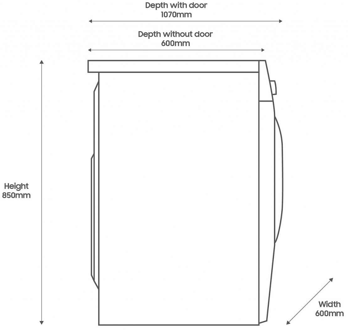 Пералня със Сушилня Samsung WD90DG5B15BBLE