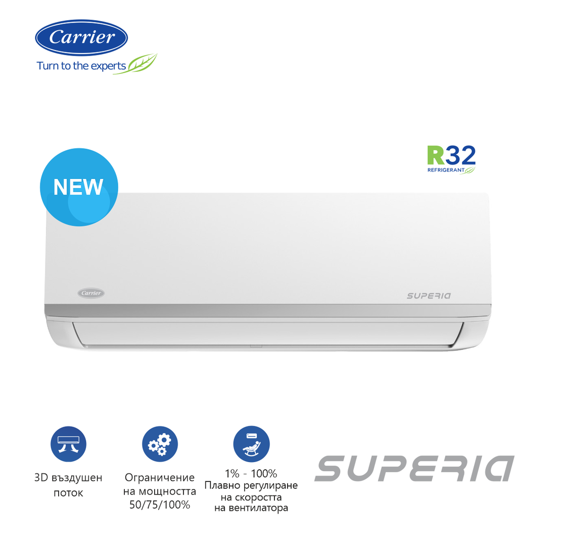 Инверторен климатик Carrier Superia