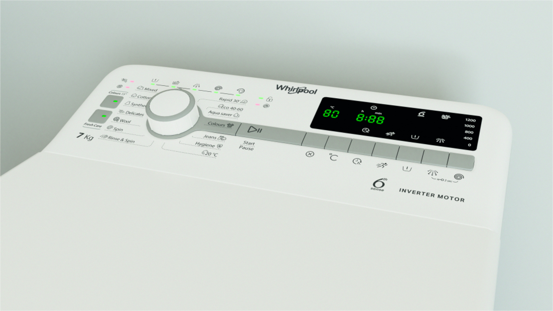 Перална машина с горно зареждане Whirlpool TDLR 7231BS EU