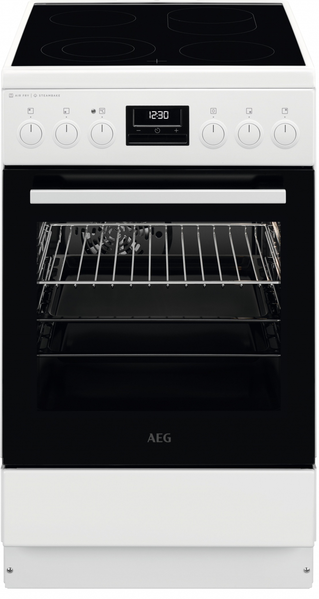 Готварска печка с керамичен плот AEG CCB56491BW