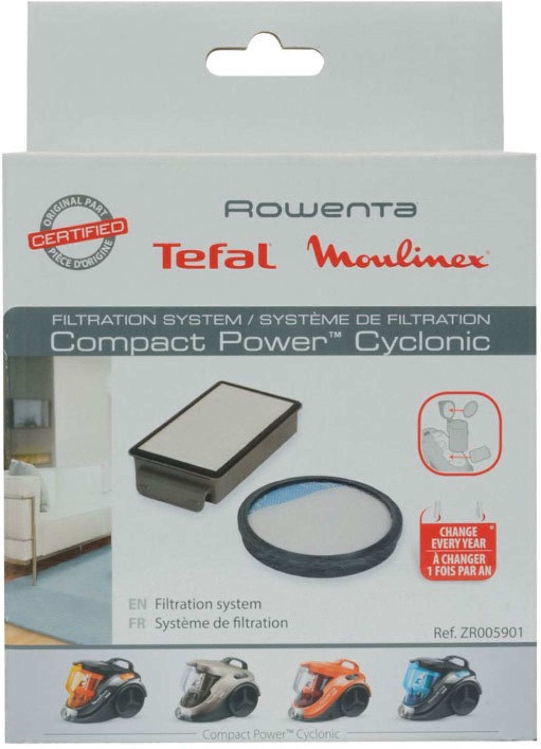 Филтър за прахосмукачка Rowenta Hepa Filter + foam filter washable ZR005901