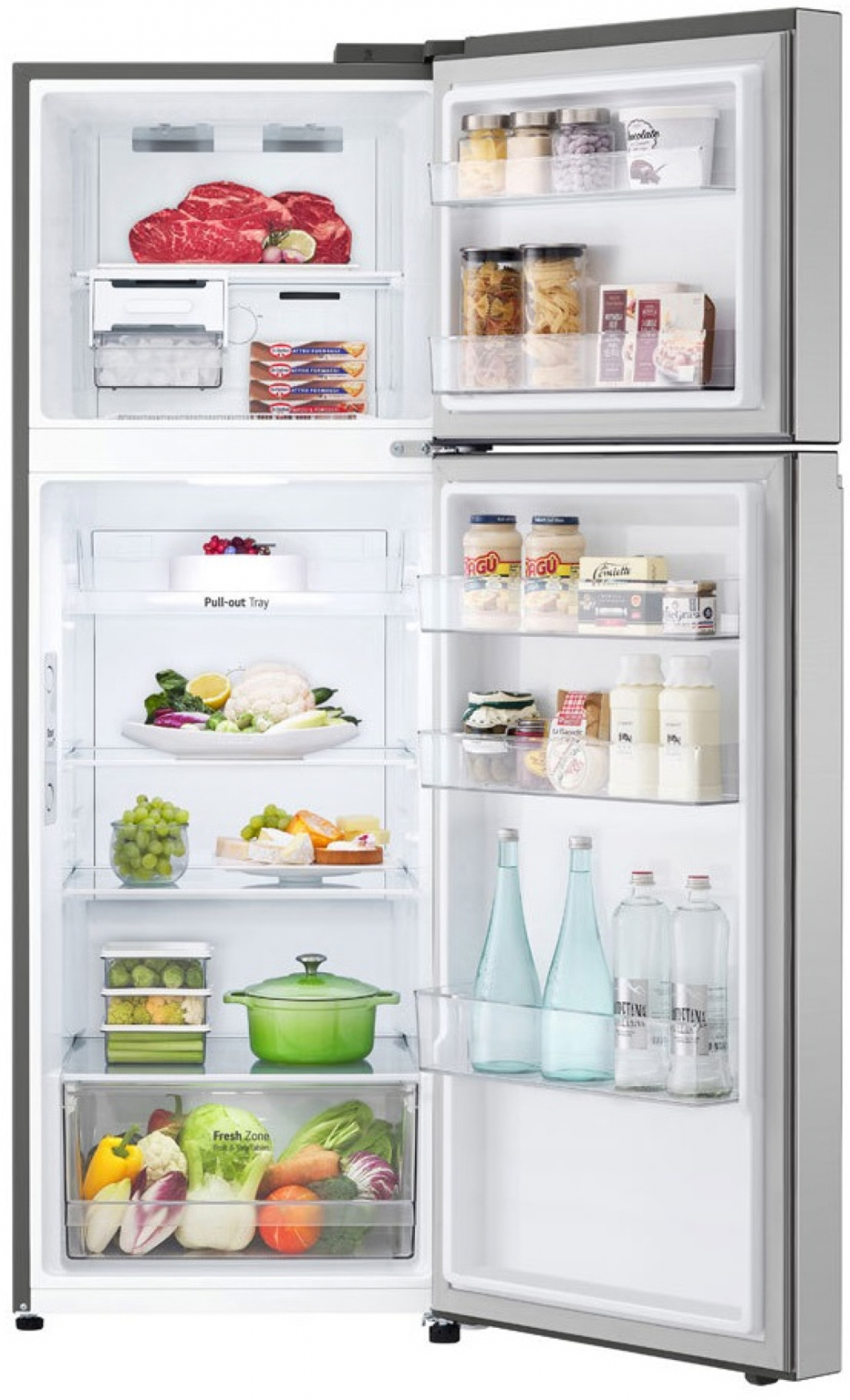 Хладилник с горна камера LG GTBV38PZGKD